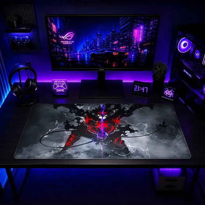 Mousepad XL Black Clover Lucha Oscura Sombras Premium 2