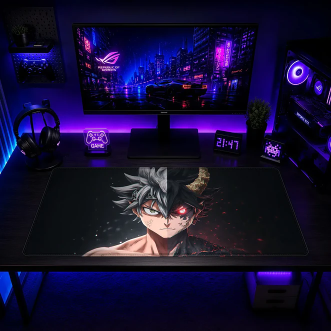 Mousepad Anime Black Clover Personajes Manga Batalla XL 2
