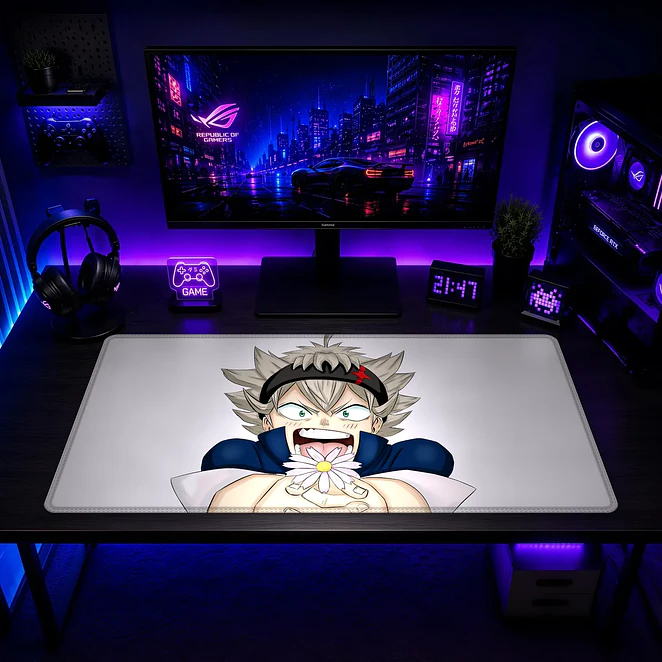 Mousepad Black Clover Yuno Niño Sonrisa Waterproof 2