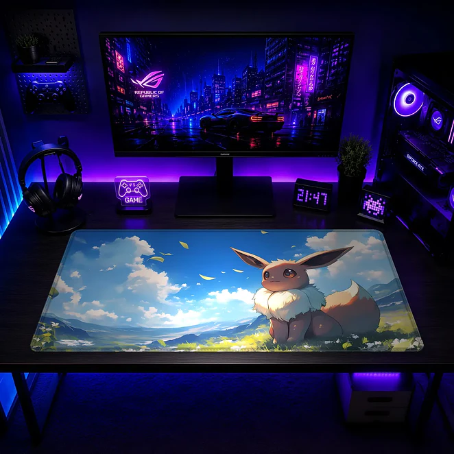 Mousepad Pokemon Eevee Pradera Waterproof 2