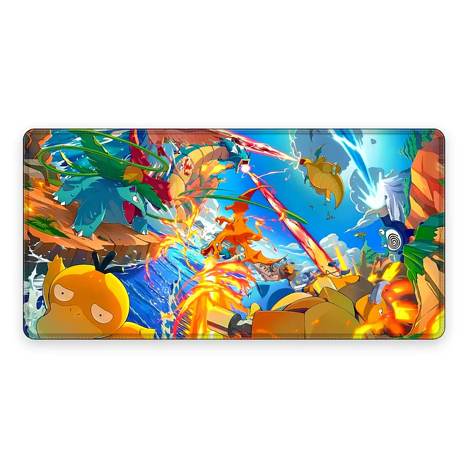 Mousepad XL Pokemon Psyduck Colorido Premium 1
