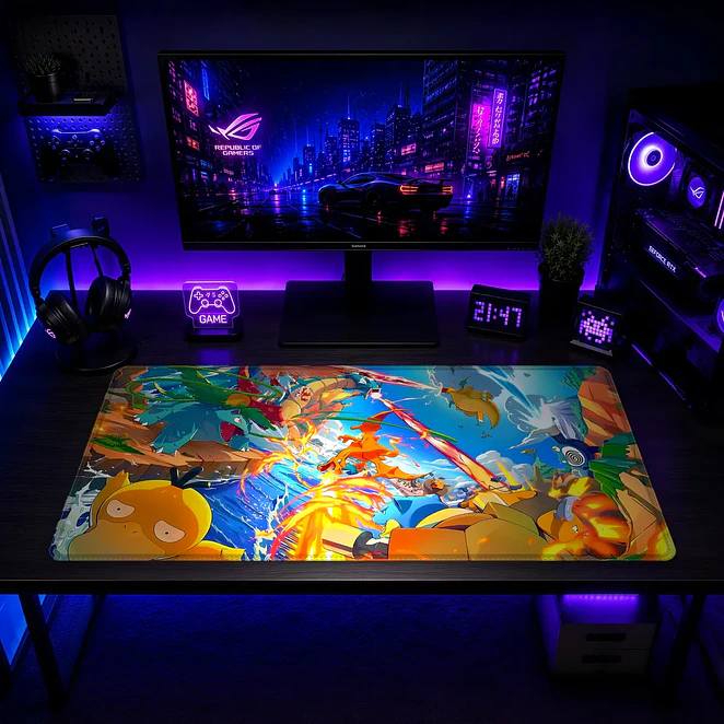 Mousepad XL Pokemon Psyduck Colorido Premium 2