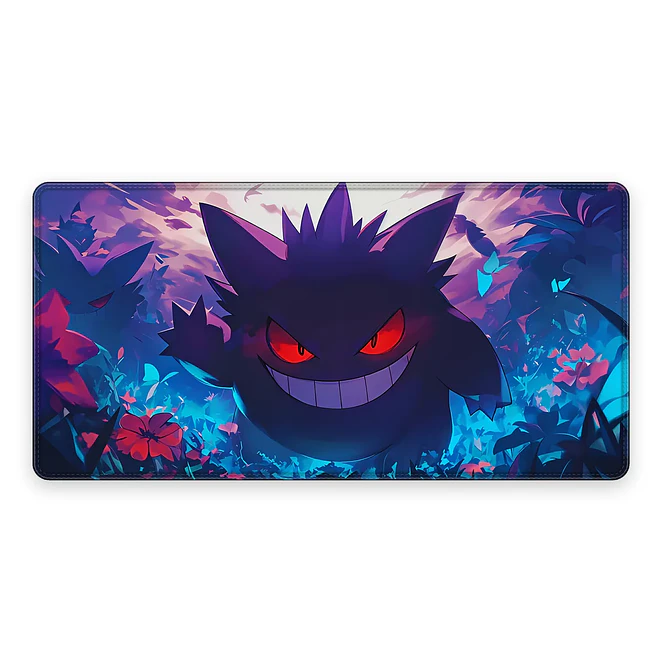 Mousepad Anime Pokemon Gengar Floral XL 1