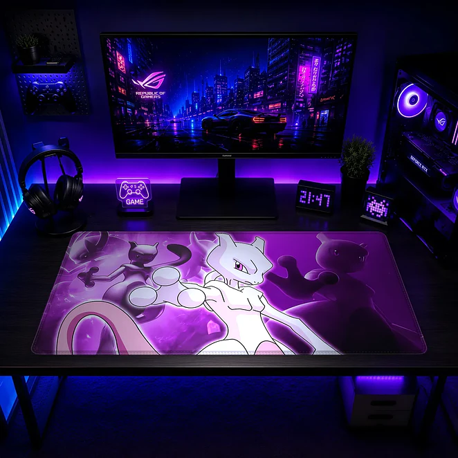 Mousepad Pokemon Mewtwo Sombra Waterproof 2