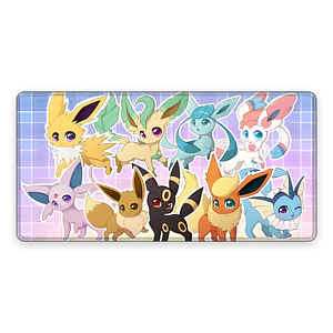 Mousepad Gamer Pokemon Eeveelutions Formato XXL