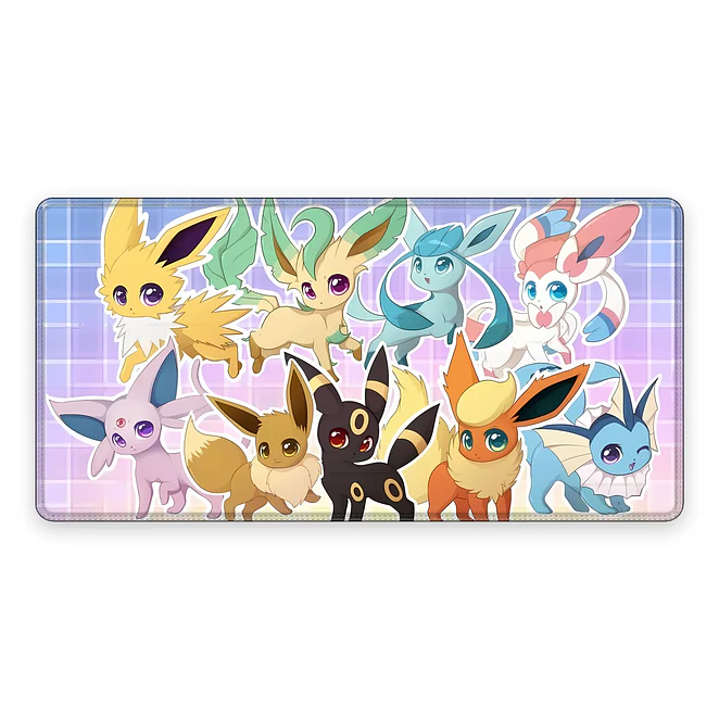 Mousepad Gamer Pokemon Eeveelutions Formato XXL 1