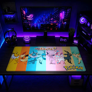 Mousepad Anime Pokemon Let's Go Eevee XL