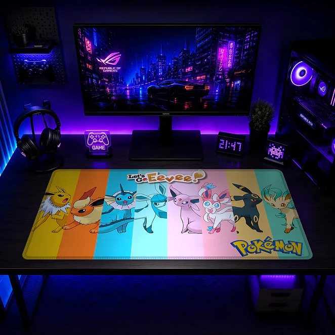 Mousepad Anime Pokemon Let's Go Eevee XL 2
