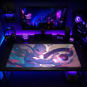 Mousepad Pokemon Mewtwo Aura Waterproof