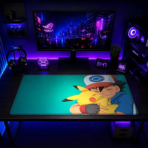Mousepad XL Pokemon Ash y Pikachu Premium