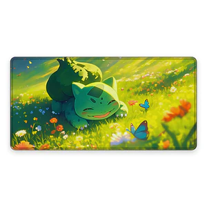 Mousepad Gamer Pokemon Bulbasaur Durmiente Formato XXL