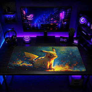 Mousepad XL Pokemon Pikachu Brasas Premium