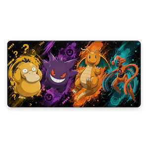 Mousepad Gamer Pokemon Squad Kanto Formato XXL