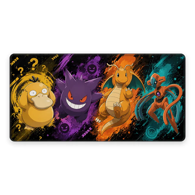 Mousepad Gamer Pokemon Squad Kanto Formato XXL 1
