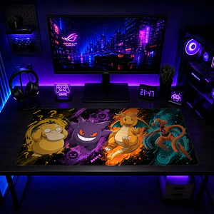 Mousepad Gamer Pokemon Squad Kanto Formato XXL