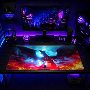 Mousepad Anime Pokemon Charizard Tormenta XL