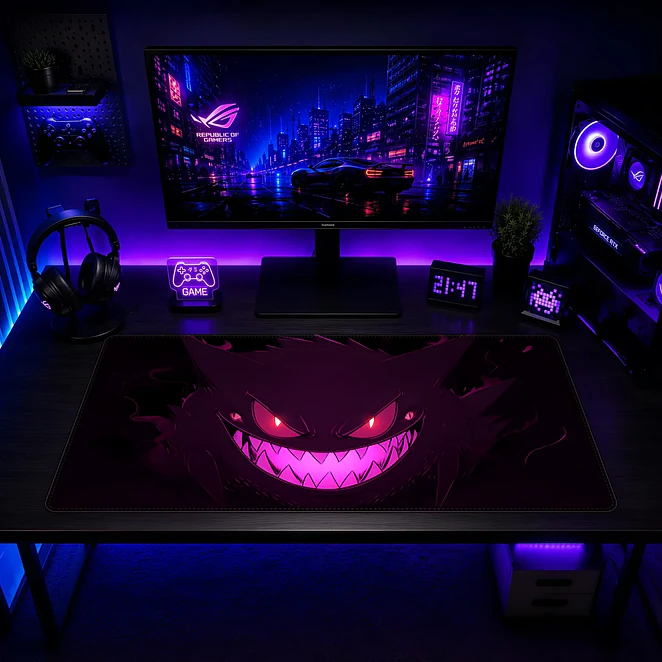 Mousepad XL Pokemon Gengar Purpura Premium 2