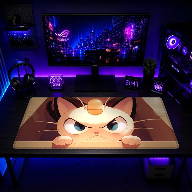 Mousepad XL Pokemon Meowth Furioso Premium 2