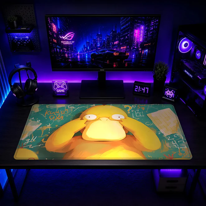 Mousepad Pokemon Psyduck Confundido Waterproof 2