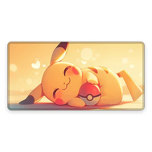 Mousepad Gamer Pokemon Pikachu Dormido Formato XXL