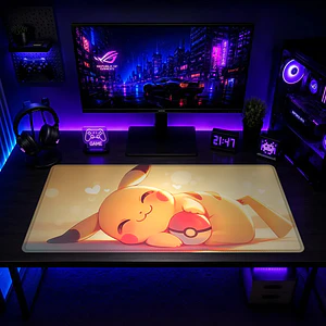 Mousepad Gamer Pokemon Pikachu Dormido Formato XXL