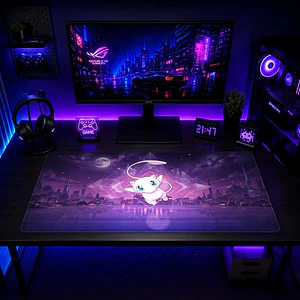 Mousepad Anime Pokemon Mew Ciudad XL