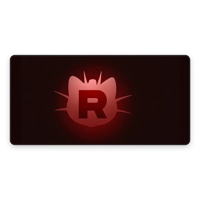 Mousepad Pokemon Team Rocket Rojo Waterproof 1