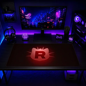 Mousepad Pokemon Team Rocket Rojo Waterproof