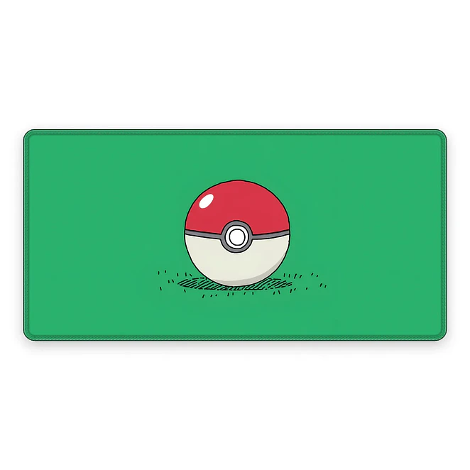 Mousepad XL Pokemon Pokeball Verde Premium 1