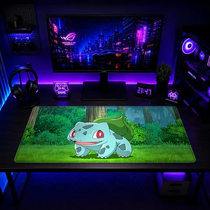 Mousepad Pokemon Bulbasaur Bosque Waterproof