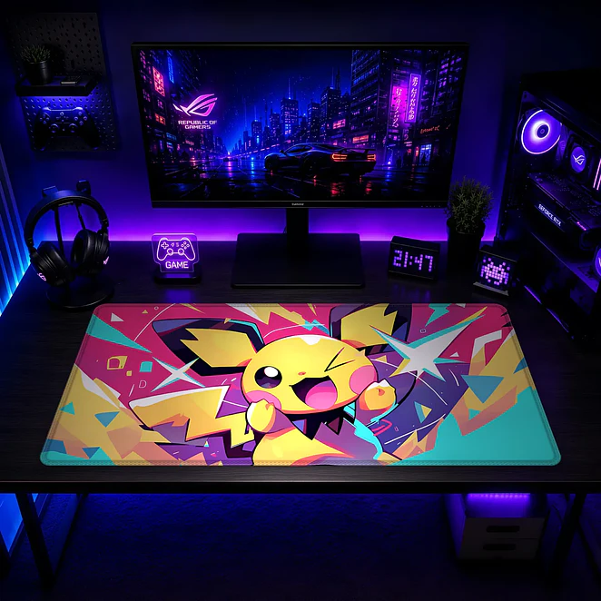 Mousepad Pokemon Pichu Pop Art Waterproof 2