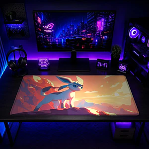 Mousepad Gamer Pokemon Glaceon Formato XXL