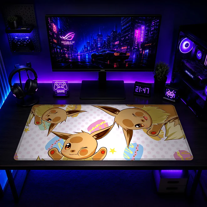 Mousepad Pokemon Eevee Pascua Waterproof 2