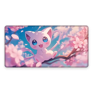 Mousepad Gamer Pokemon Mew Sakura Formato XXL