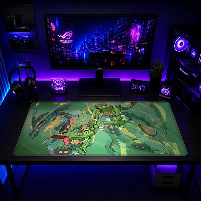 Mousepad XL Pokemon Rayquaza Esmeralda Premium 2