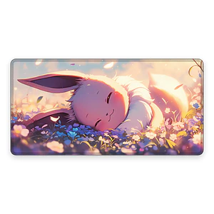 Mousepad Anime Pokemon Eevee Floral XL