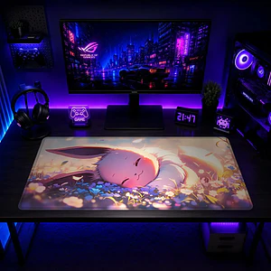Mousepad Anime Pokemon Eevee Floral XL
