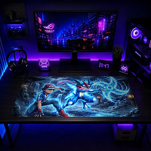 Mousepad Gamer Pokemon Ash y Greninja Formato XXL