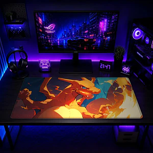Mousepad Gamer Pokemon Charizard Fuego Formato XXL