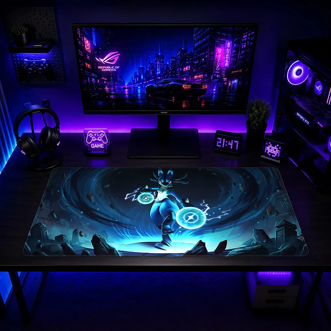 Mousepad Pokemon Lucario Aura Waterproof 2