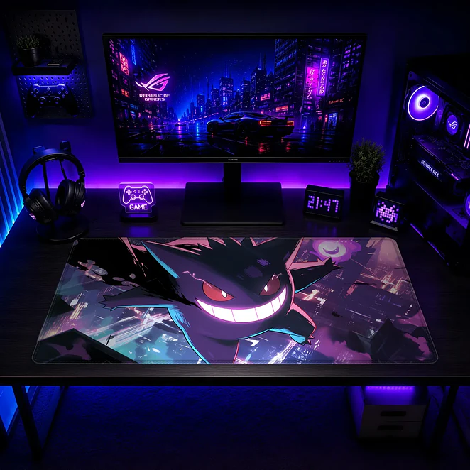 Mousepad Pokemon Gengar Ciudad Waterproof 2