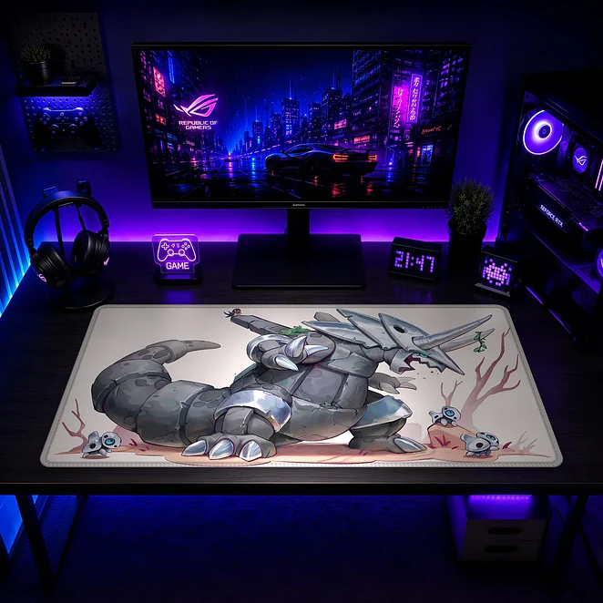 Mousepad Gamer Pokemon Aggron Formato XXL 2