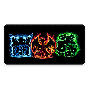 Mousepad Anime Pokemon Iniciales Kanto XL