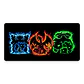 Mousepad Anime Pokemon Iniciales Kanto XL - Miniatura 1