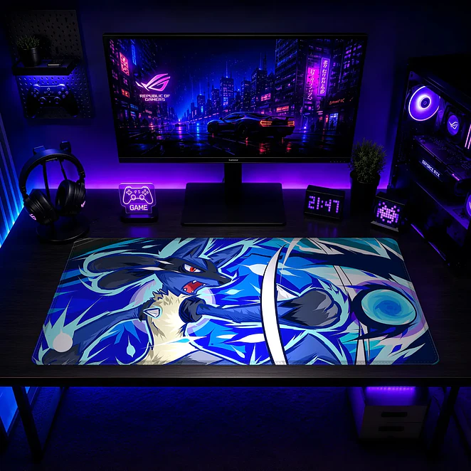 Mousepad Anime Pokemon Mega Lucario XL 2