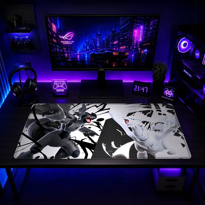 Mousepad Pokemon Zekrom y Reshiram Waterproof 2