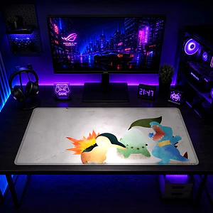 Mousepad XL Pokemon Iniciales Johto Premium