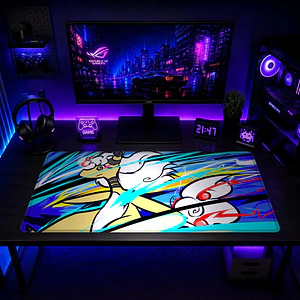 Mousepad Gamer Pokemon  Mega Ampharos Formato XXL