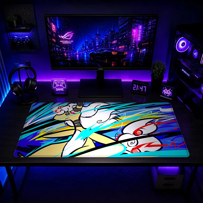 Mousepad Gamer Pokemon  Mega Ampharos Formato XXL 2