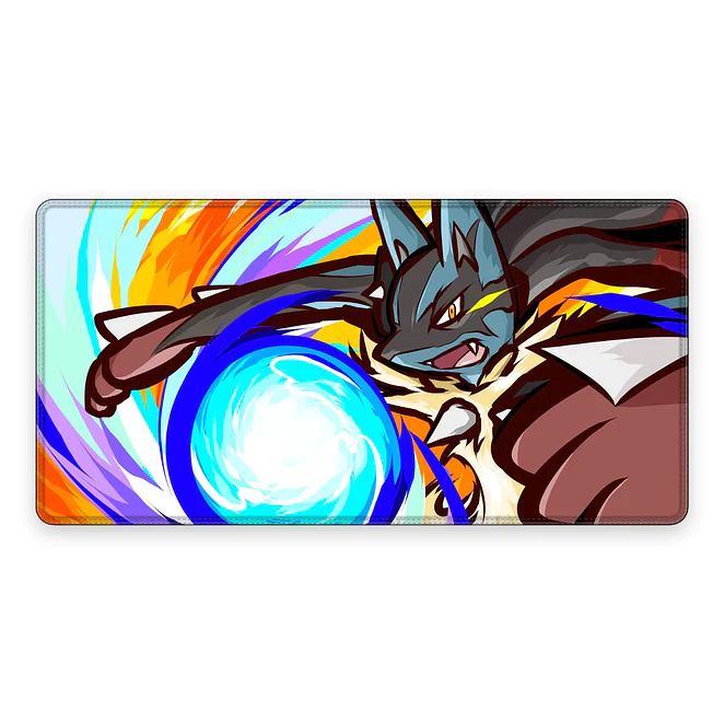 Mousepad Anime Pokemon Mega Lucario Esfera XL 1